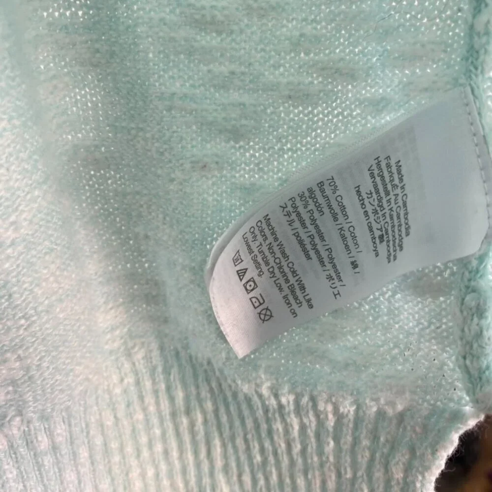 J. Crew Light Blue Knit Crew Neck Sweater